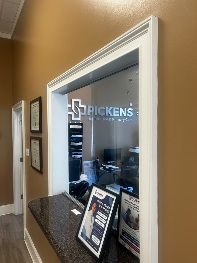 Recepción de urgent care en Pickens Jasper